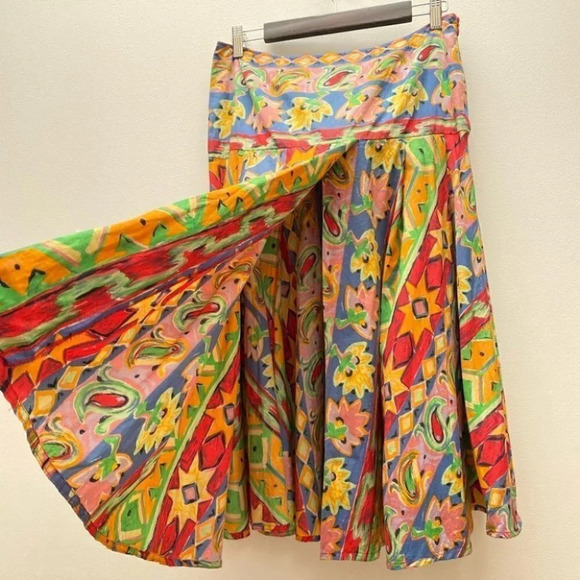 Vintage - Funky Made in France Full Skirt - Picture 5 of 9